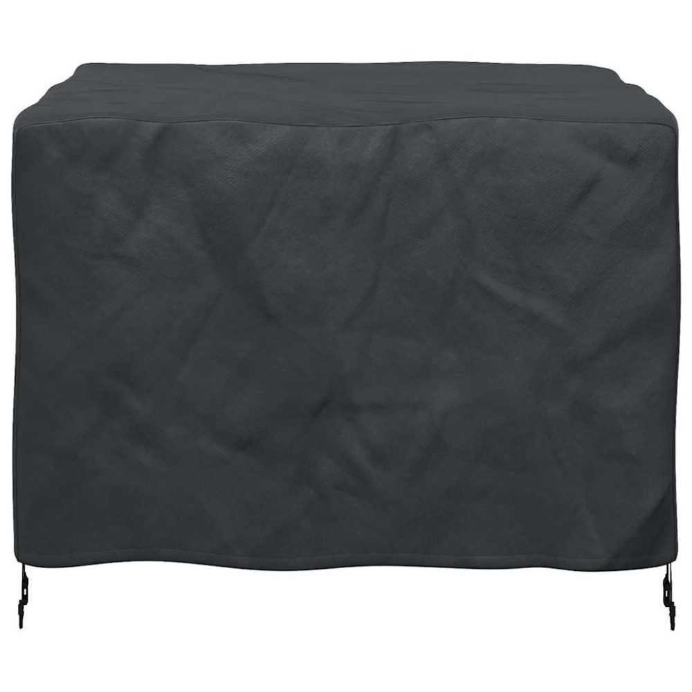 Produktbild för Möbelöverdrag Enfärgad Svart 113 x 113 x 73 cm 210D