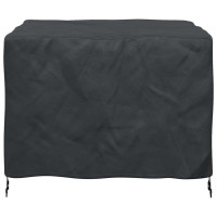 Produktbild för Möbelöverdrag Enfärgad Svart 113 x 113 x 73 cm 210D