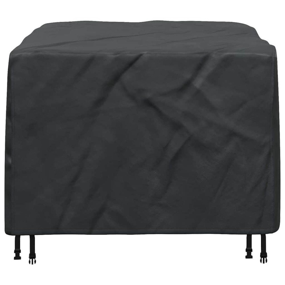 Produktbild för Möbelöverdrag Enfärgad Svart 113 x 113 x 73 cm 210D