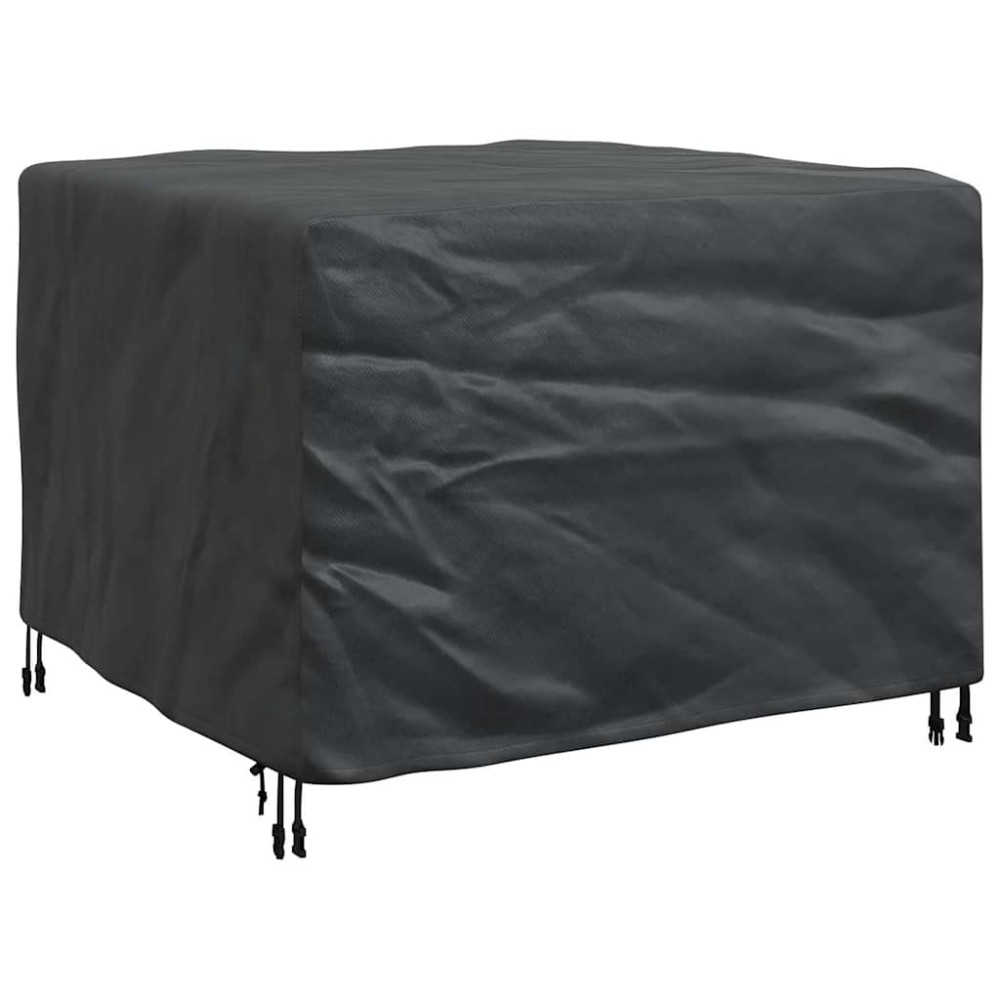 Produktbild för Möbelöverdrag Enfärgad Svart 113 x 113 x 73 cm 210D