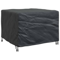 Produktbild för Möbelöverdrag Enfärgad Svart 113 x 113 x 73 cm 210D