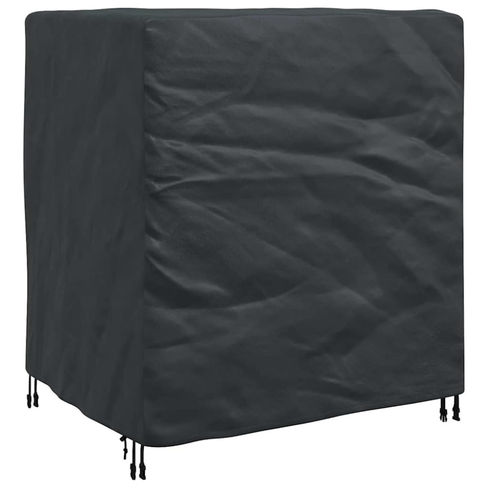 Produktbild för Möbelöverdrag Enfärgad Svart 116 x 100 x 120 cm 210D