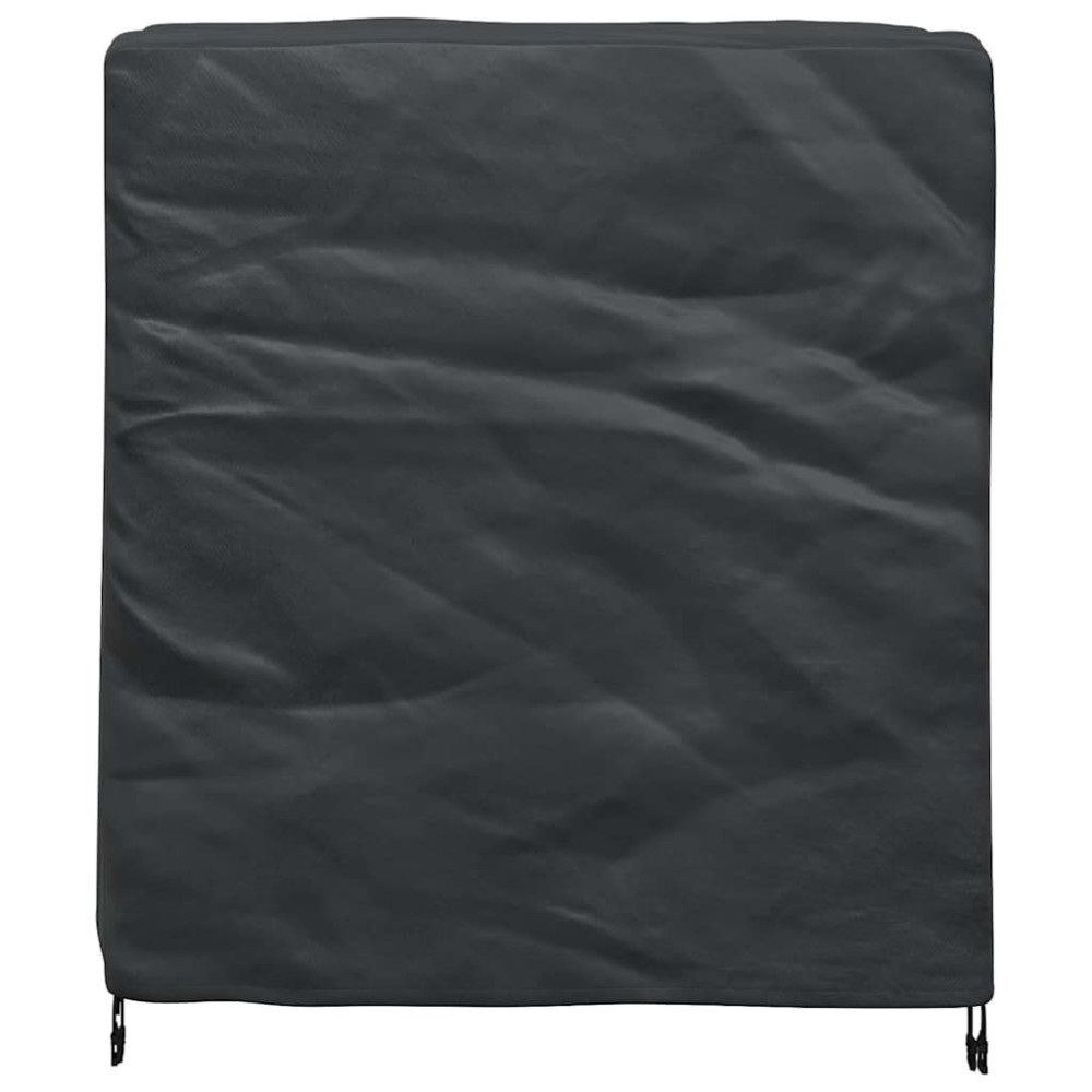 Produktbild för Möbelöverdrag Enfärgad Svart 116 x 100 x 120 cm 210D