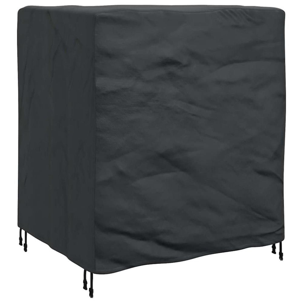 Produktbild för Möbelöverdrag Enfärgad Svart 116 x 100 x 120 cm 210D