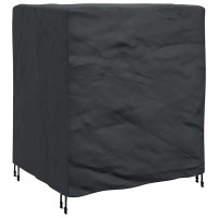Produktbild för Möbelöverdrag Enfärgad Svart 116 x 100 x 120 cm 210D