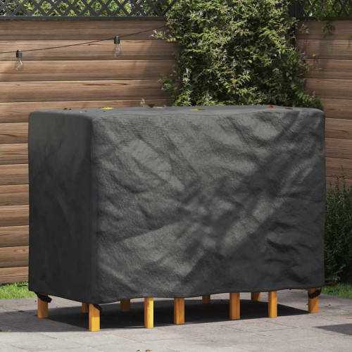vidaXL Möbelöverdrag Enfärgad Svart 140 x 70 x 90 cm 210D