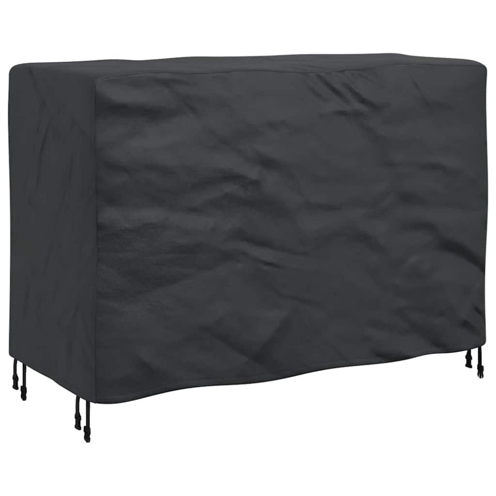 Produktbild för Möbelöverdrag Enfärgad Svart 140 x 70 x 90 cm 210D