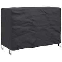 Produktbild för Möbelöverdrag Enfärgad Svart 140 x 70 x 90 cm 210D