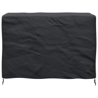 Produktbild för Möbelöverdrag Enfärgad Svart 140 x 70 x 90 cm 210D