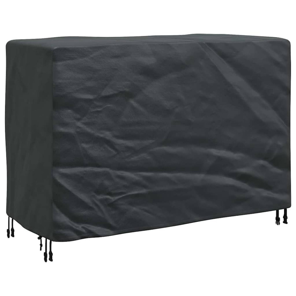 Produktbild för Möbelöverdrag Enfärgad Svart 140 x 70 x 90 cm 210D