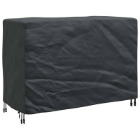 Produktbild för Möbelöverdrag Enfärgad Svart 140 x 70 x 90 cm 210D