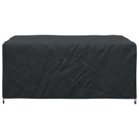 Produktbild för Möbelöverdrag Enfärgad Svart 143 x 225 x 90 cm 210D