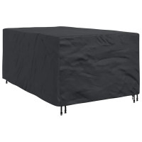 Produktbild för Möbelöverdrag Enfärgad Svart 143 x 225 x 90 cm 420D