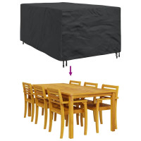 Produktbild för Möbelöverdrag Enfärgad Svart 143 x 225 x 90 cm 600D