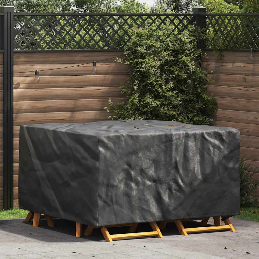 Produktbild för Möbelöverdrag Enfärgad Svart 150 x 150 x 75 cm 210D