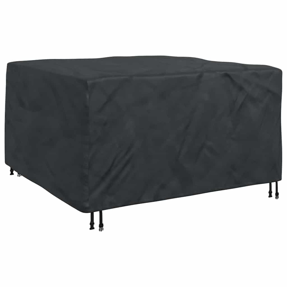 Produktbild för Möbelöverdrag Enfärgad Svart 150 x 150 x 75 cm 210D