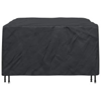 Produktbild för Möbelöverdrag Enfärgad Svart 150 x 150 x 75 cm 210D