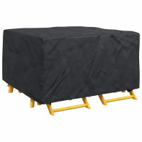 Produktbild för Möbelöverdrag Enfärgad Svart 150 x 150 x 75 cm 420D