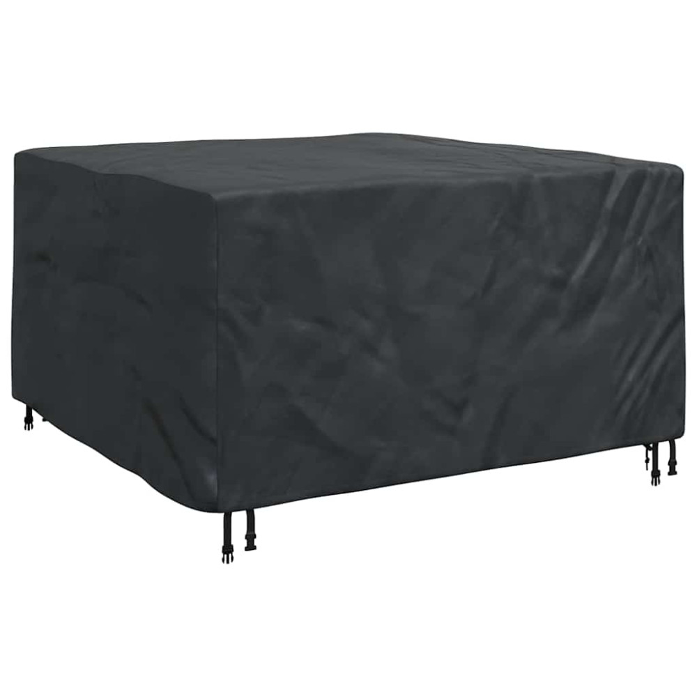 Produktbild för Möbelöverdrag Enfärgad Svart 150 x 150 x 75 cm 420D