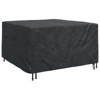 Produktbild för Möbelöverdrag Enfärgad Svart 150 x 150 x 75 cm 420D