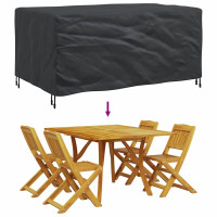 Produktbild för Möbelöverdrag Enfärgad Svart 172 x 113 x 73 cm 600D
