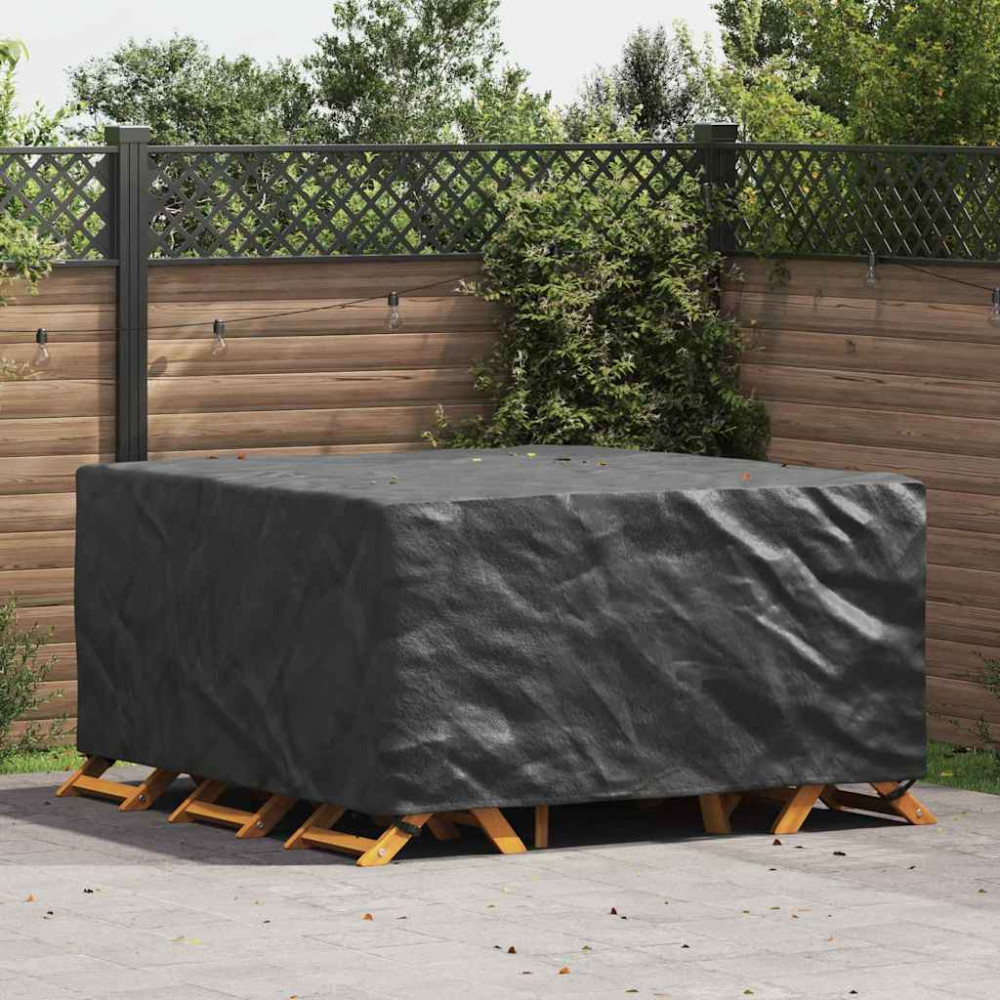 Produktbild för Möbelöverdrag Enfärgad Svart 180 x 190 x 85 cm 420D