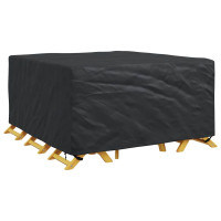 Produktbild för Möbelöverdrag Enfärgad Svart 180 x 190 x 85 cm 420D