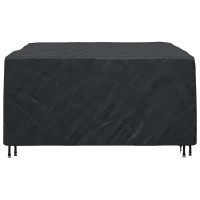 Produktbild för Möbelöverdrag Enfärgad Svart 180 x 190 x 85 cm 420D