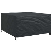 Produktbild för Möbelöverdrag Enfärgad Svart 180 x 190 x 85 cm 600D