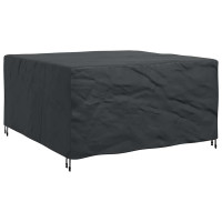 Produktbild för Möbelöverdrag Enfärgad Svart 180 x 190 x 85 cm 600D