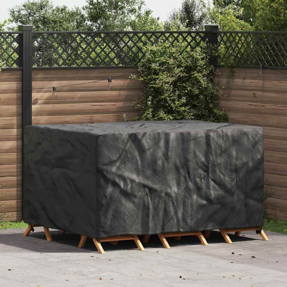 Produktbild för Möbelöverdrag Enfärgad Svart 180 x 140 x 90 cm 210D