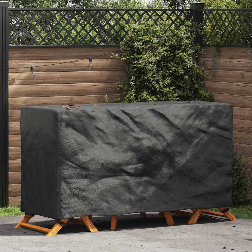 Produktbild för Möbelöverdrag Enfärgad Svart 180 x 70 x 90 cm 210D