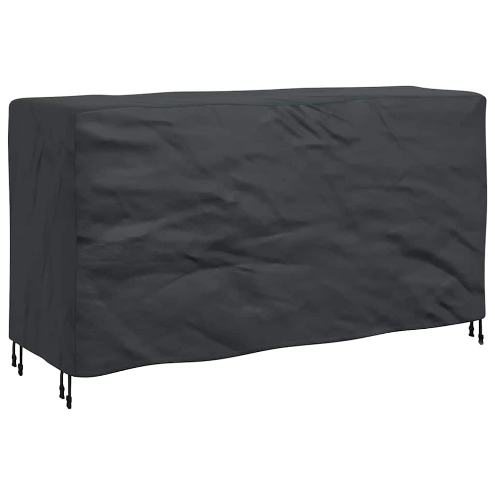 Produktbild för Möbelöverdrag Enfärgad Svart 180 x 70 x 90 cm 210D