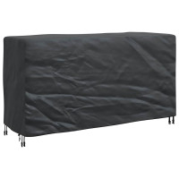 Produktbild för Möbelöverdrag Enfärgad Svart 180 x 70 x 90 cm 210D