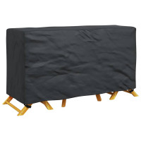 Produktbild för Möbelöverdrag Enfärgad Svart 180 x 70 x 90 cm 420D