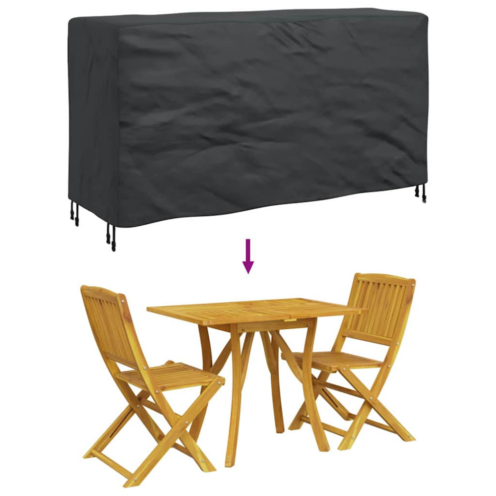 Produktbild för Möbelöverdrag Enfärgad Svart 180 x 70 x 90 cm 420D
