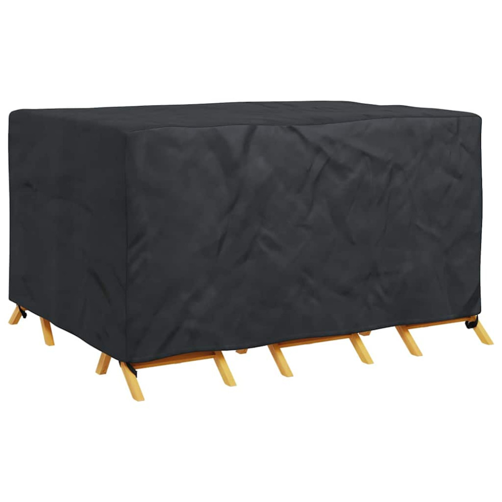 Produktbild för Möbelöverdrag Enfärgad Svart 180 x 150 x 85 cm 420D