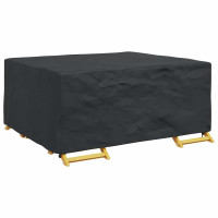 Produktbild för Möbelöverdrag Enfärgad Svart 200 x 160 x 70 cm 210D