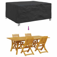 Produktbild för Möbelöverdrag Enfärgad Svart 200 x 160 x 70 cm 210D