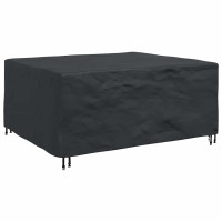 Produktbild för Möbelöverdrag Enfärgad Svart 200 x 160 x 70 cm 600D