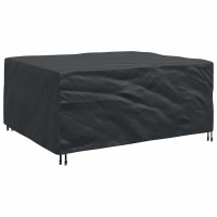 Produktbild för Möbelöverdrag Enfärgad Svart 200 x 160 x 70 cm 600D