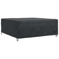 Produktbild för Möbelöverdrag Enfärgad Svart 200 x 190 x 85 cm 420D