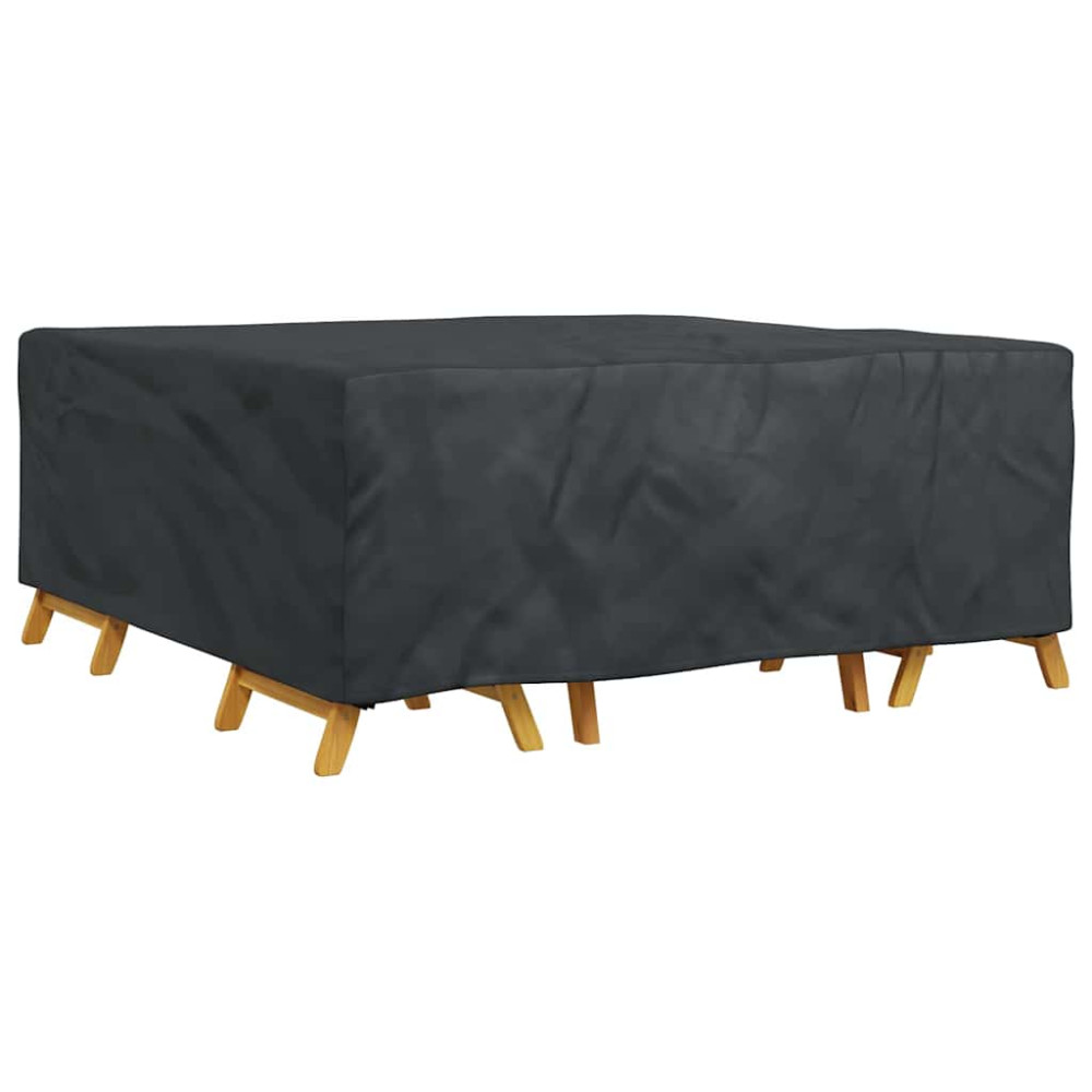 Produktbild för Möbelöverdrag Enfärgad Svart 200 x 190 x 85 cm 600D