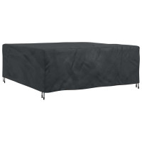 Produktbild för Möbelöverdrag Enfärgad Svart 200 x 200 x 90 cm 210D