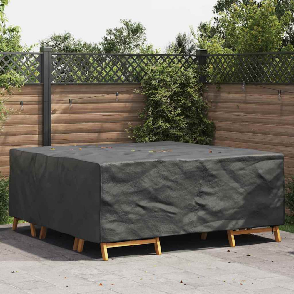 Produktbild för Möbelöverdrag Enfärgad Svart 210 x 200 x 70 cm 600D