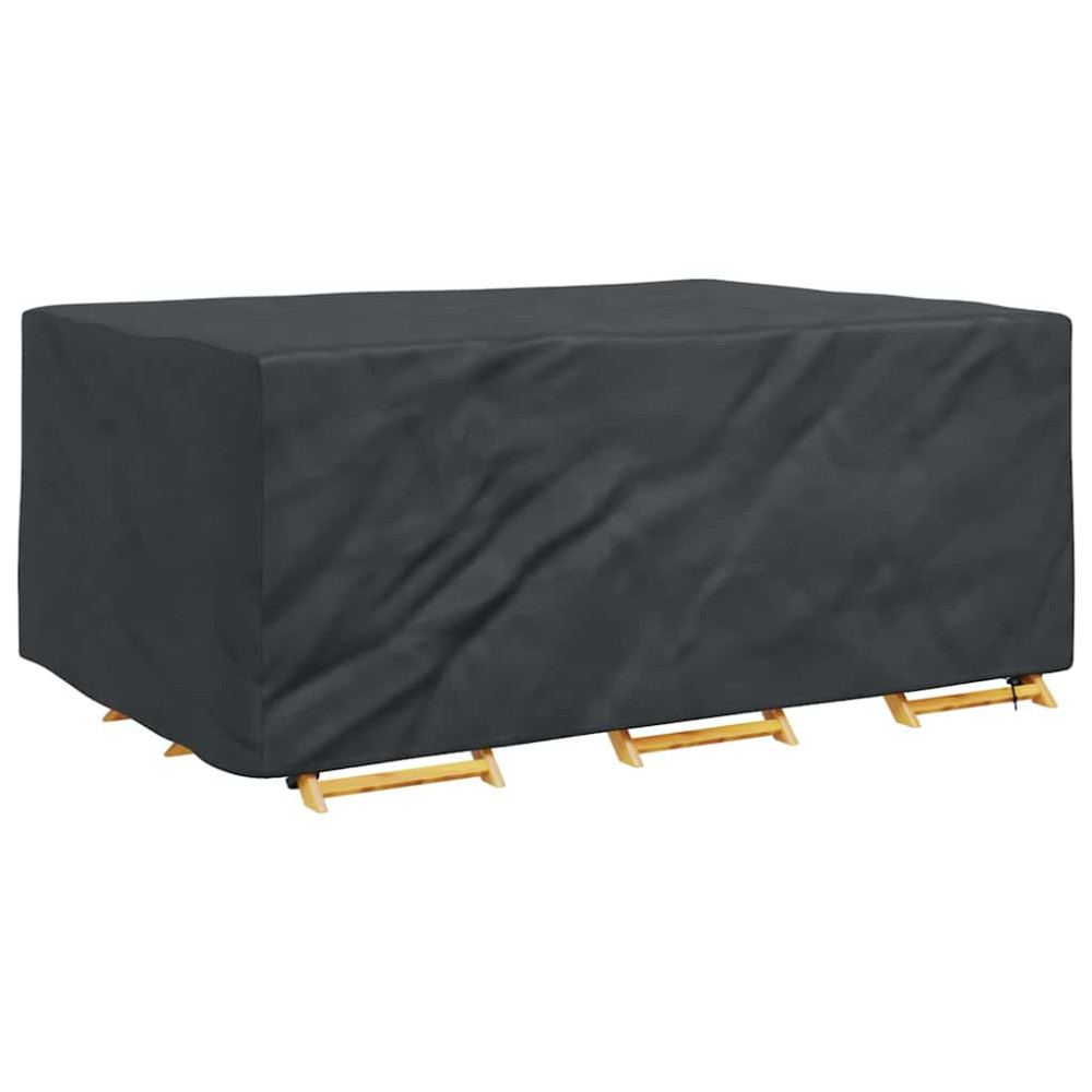 Produktbild för Möbelöverdrag Enfärgad Svart 210 x 130 x 70 cm 210D