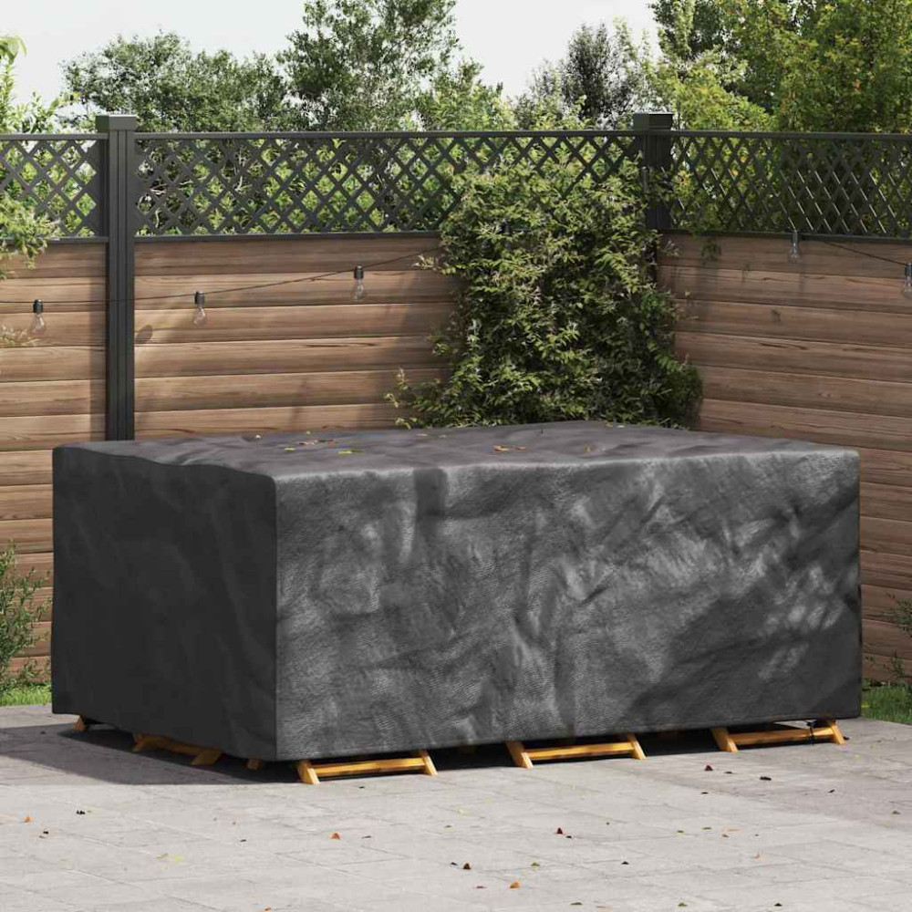 Produktbild för Möbelöverdrag Enfärgad Svart 210 x 130 x 70 cm 420D