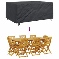 Produktbild för Möbelöverdrag Enfärgad Svart 210 x 130 x 70 cm 420D