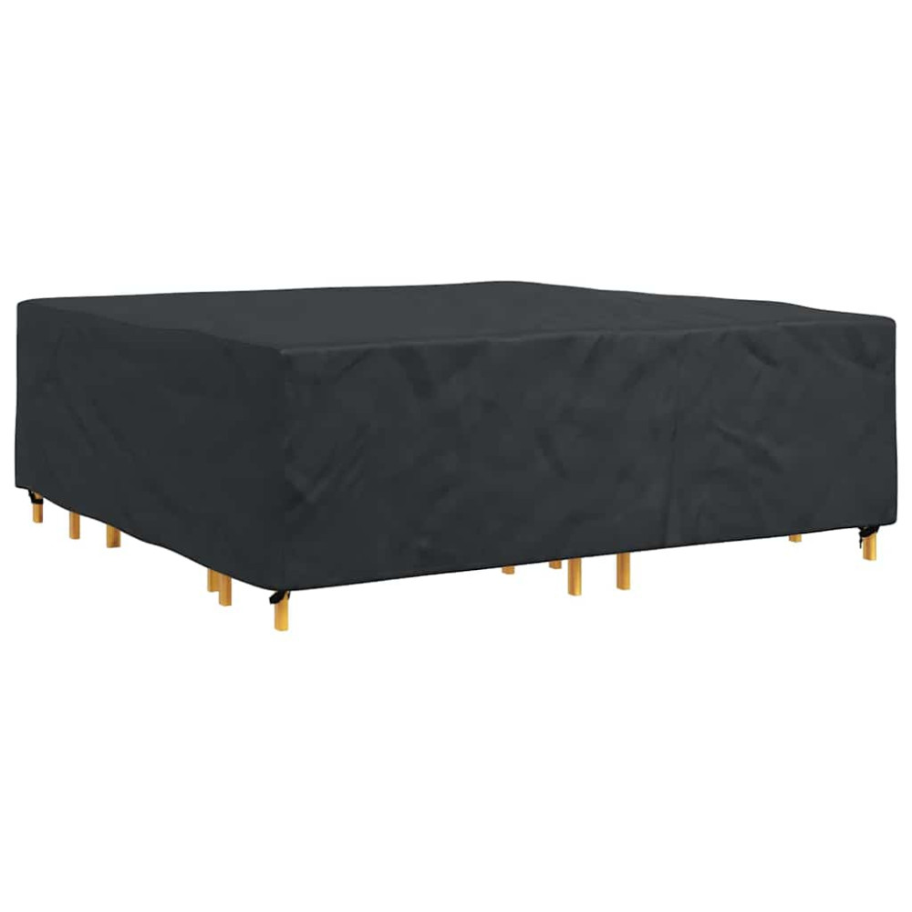 Produktbild för Möbelöverdrag Enfärgad Svart 220 x 220 x 70 cm 210D