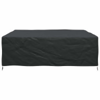 Produktbild för Möbelöverdrag Enfärgad Svart 220 x 220 x 70 cm 420D
